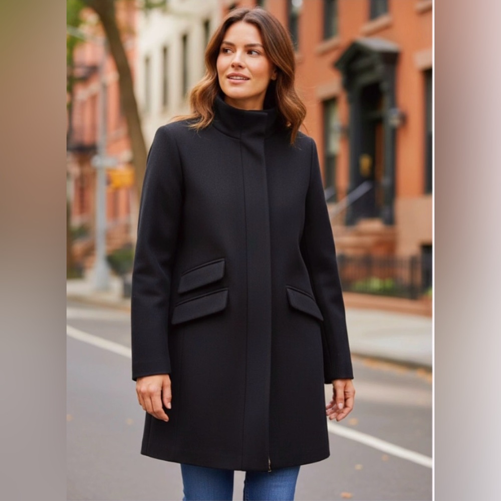 J. Crew Cocoon Coat in Italian Stadium Wool